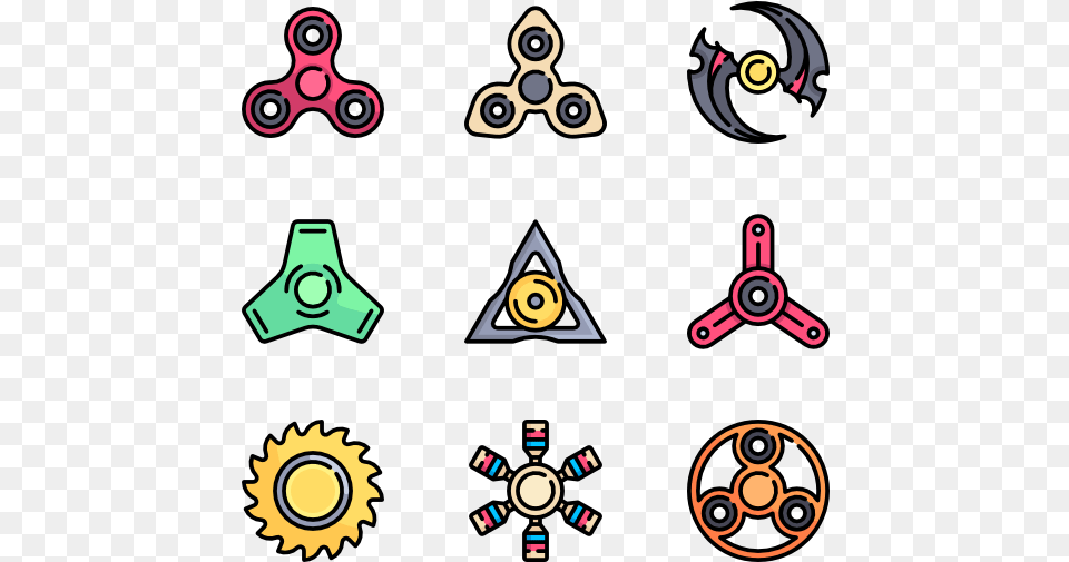Fidget Spinner Clipart Vector Fidgets Spinners Icon, Accessories, Earring, Jewelry Free Png