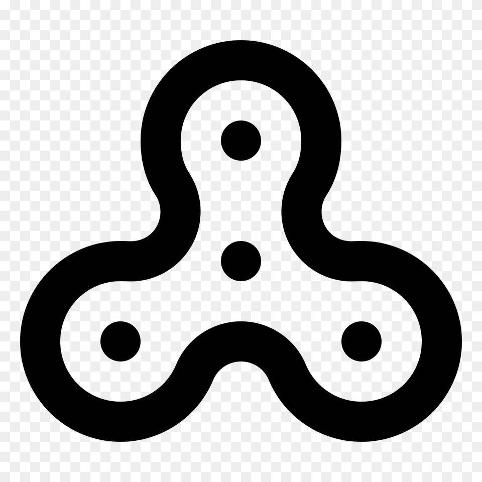 Fidget Spinner Icon, Gray Free Png Download