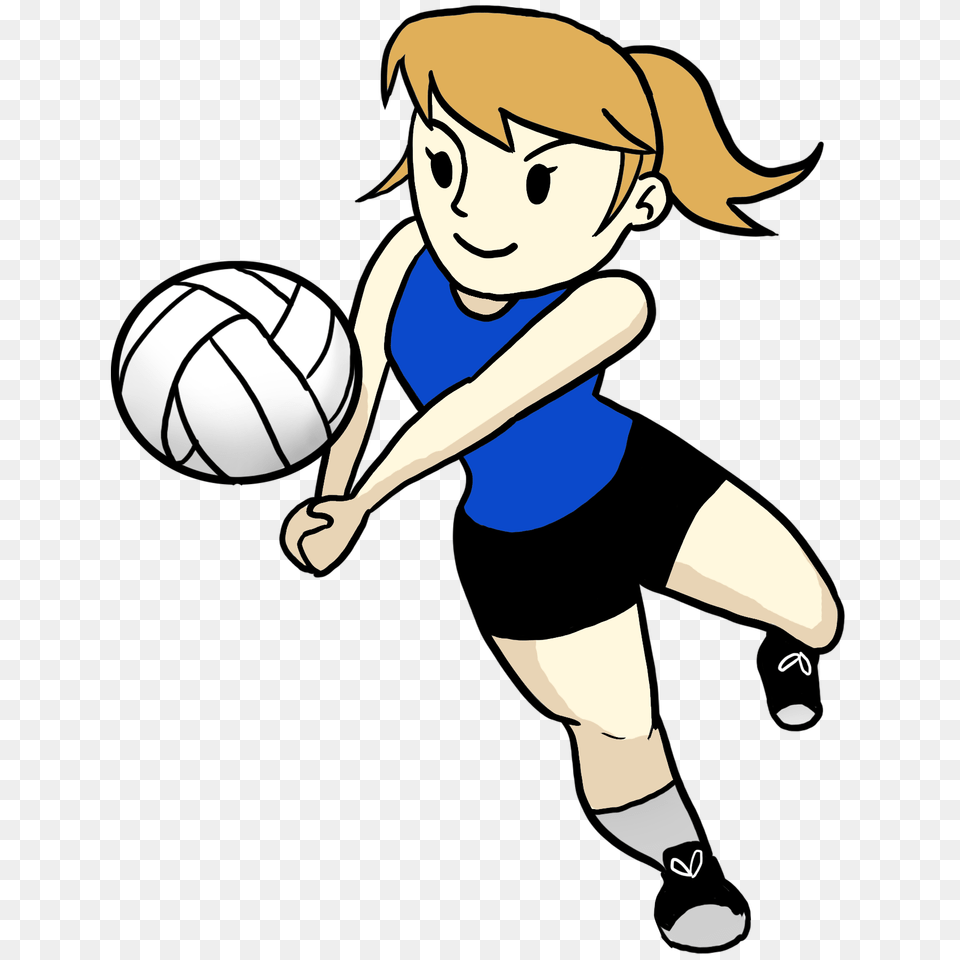 Field Clipart Volleyball, Baby, Person, Book, Comics Free Png