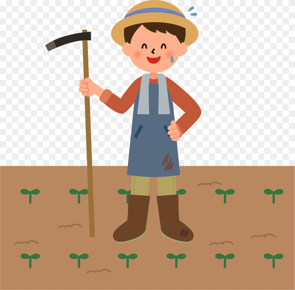 Field Farmer Agriculture Clipart, Person, Face, Head, Clothing Png Image