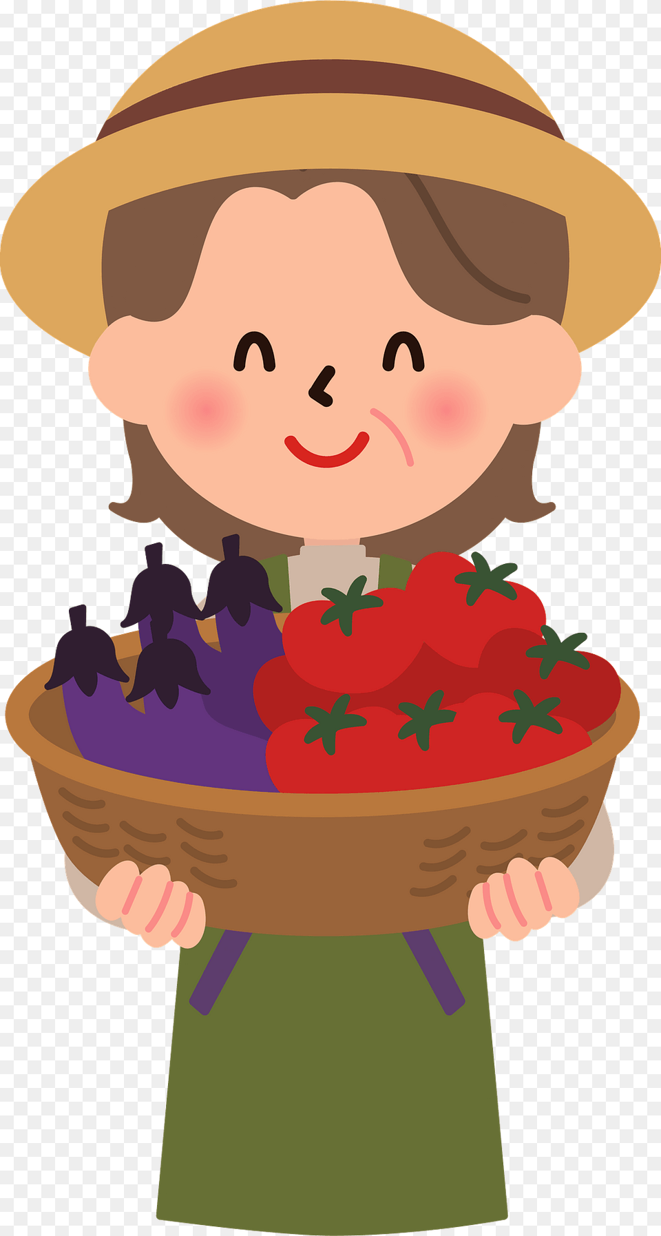 Field Farmer Agriculture Clipart, Basket, Face, Head, Person Free Transparent Png