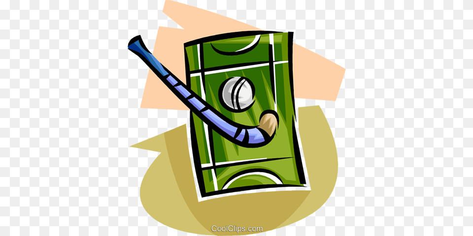 Field Hockey Ball And Stick Royalty Vector Clip Art, People, Person, Device, Grass Free Png Download