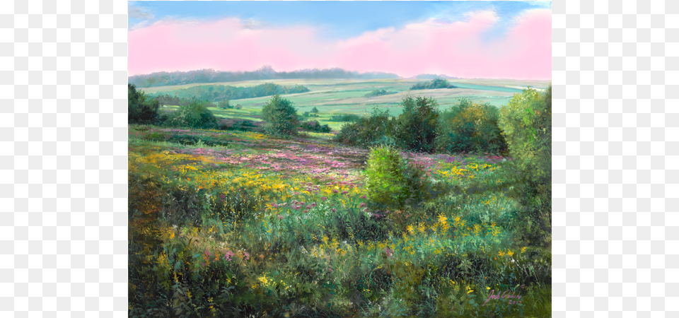 Field Of Dreams Painting, Countryside, Outdoors, Nature, Meadow Free Transparent Png