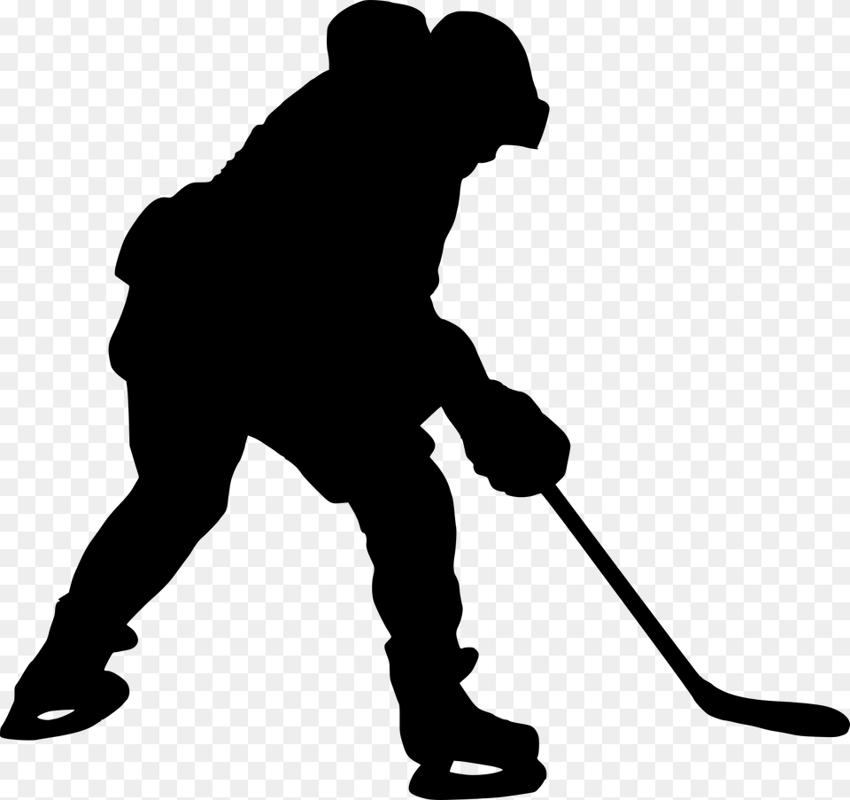 Field Silhouette At Getdrawings Hockey Silhouette, Gray Png Image