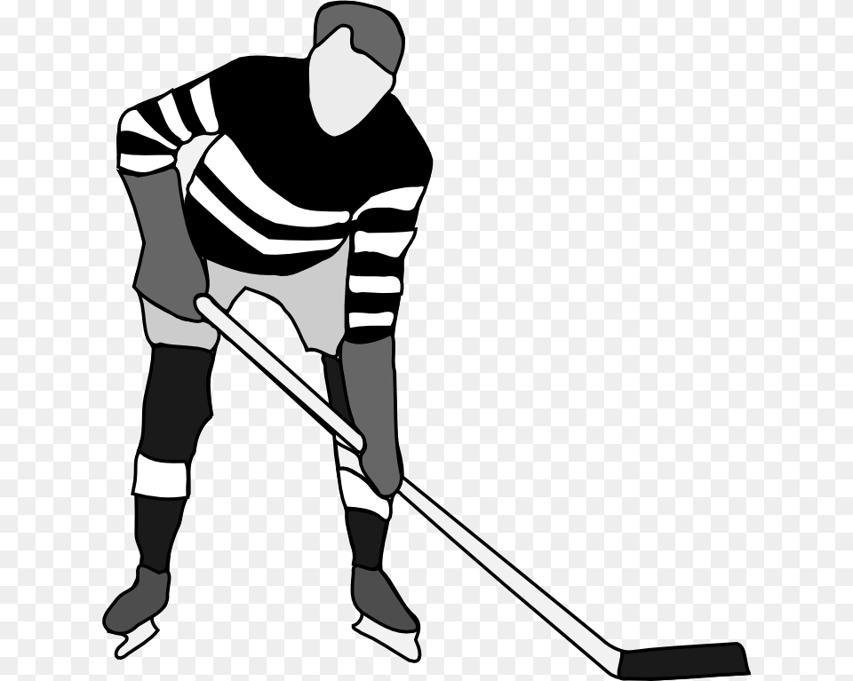 Field Stick Drawing At Getdrawings Com Hockey Black And White Outline, Baby, Person, Cleaning, Clothing Free Png