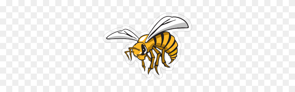 Fierce Hornet Mascot Sticker, Animal, Bee, Honey Bee, Insect Free Png Download