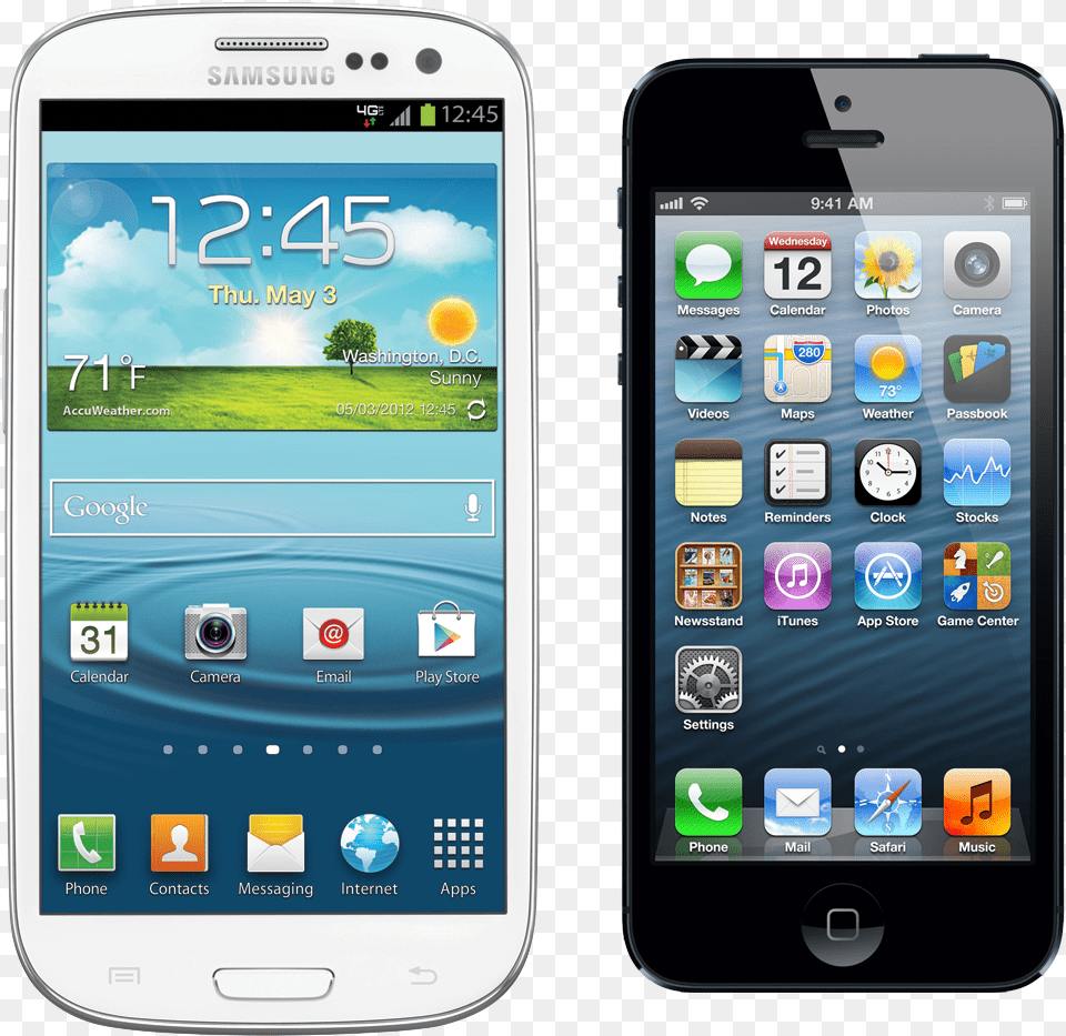 Fierce Iphone And Samsung Rivalry Leaves Others Limping Iphone 5 Colors, Electronics, Mobile Phone, Phone Free Transparent Png