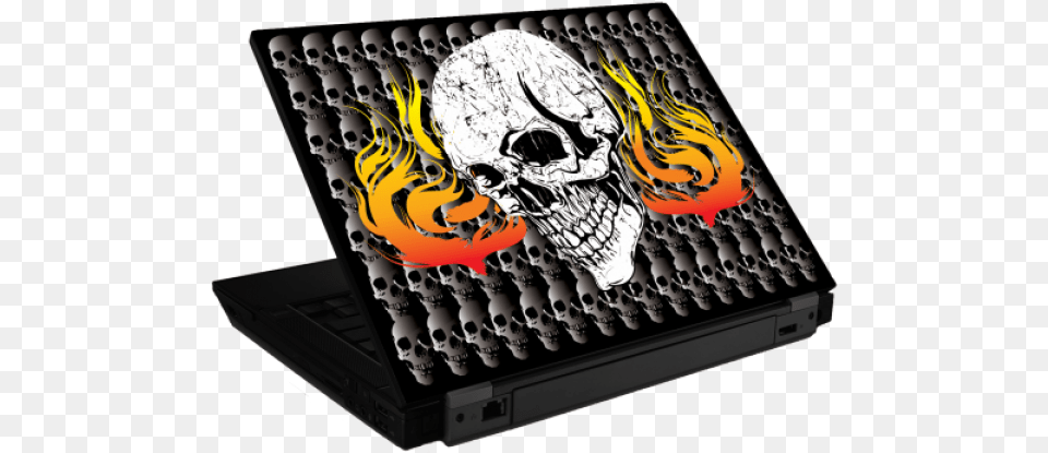 Fiery Skull Laptop, Computer, Electronics, Pc, Computer Hardware Free Png Download