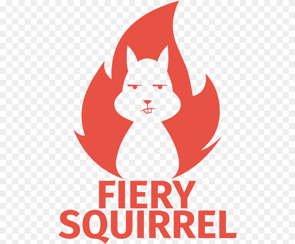 Fiery Squirrel Illustration, Logo, Adult, Male, Man Free Png