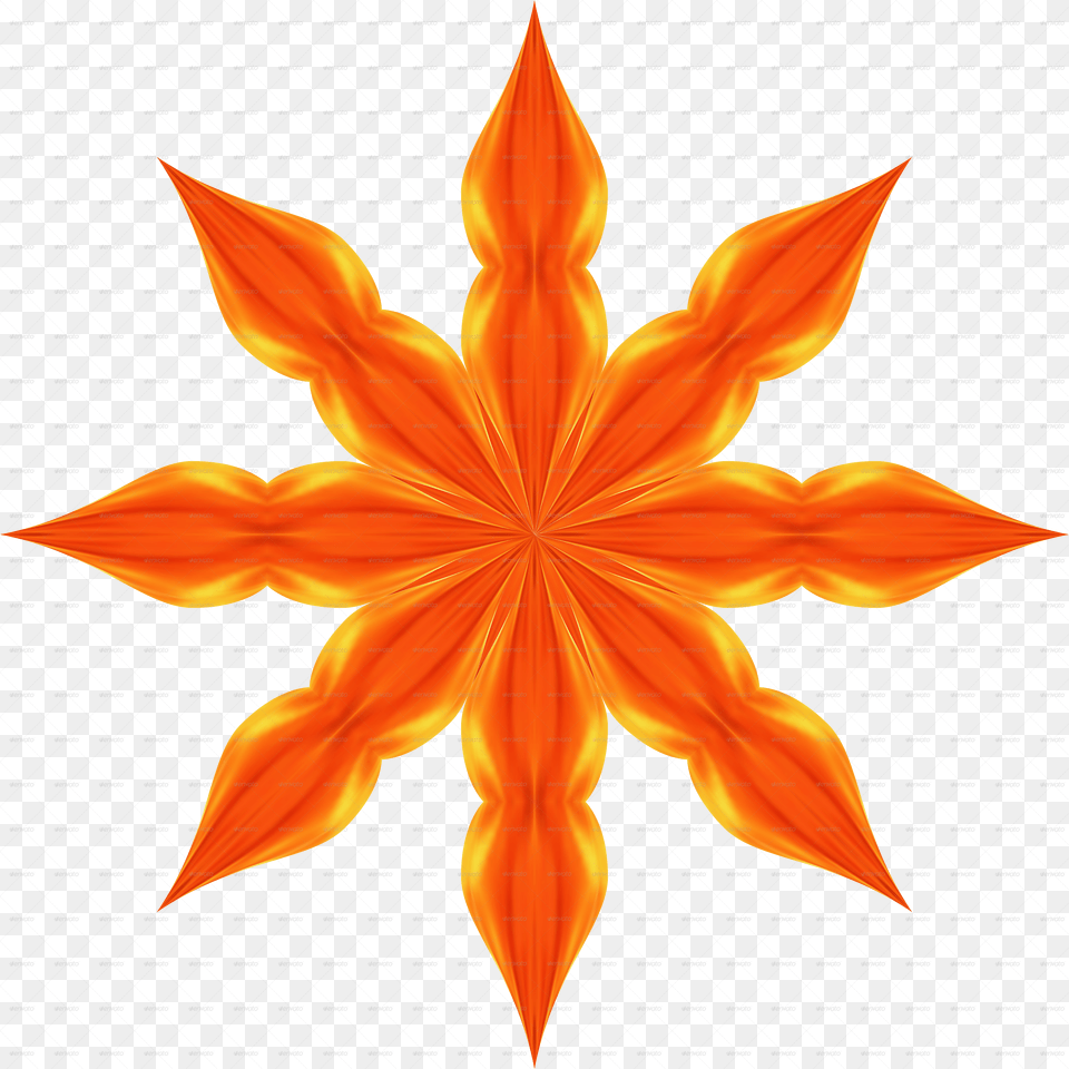 Fiery Star Water And Fire Transparent Png