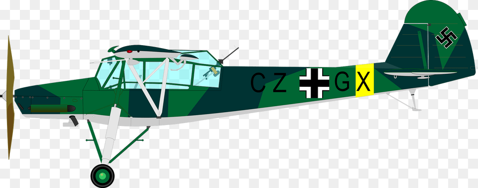 Fieseler Fi 156 Storch Small German Liaison Aircraft Clipart, Airport, Airplane, Transportation, Vehicle Free Png Download