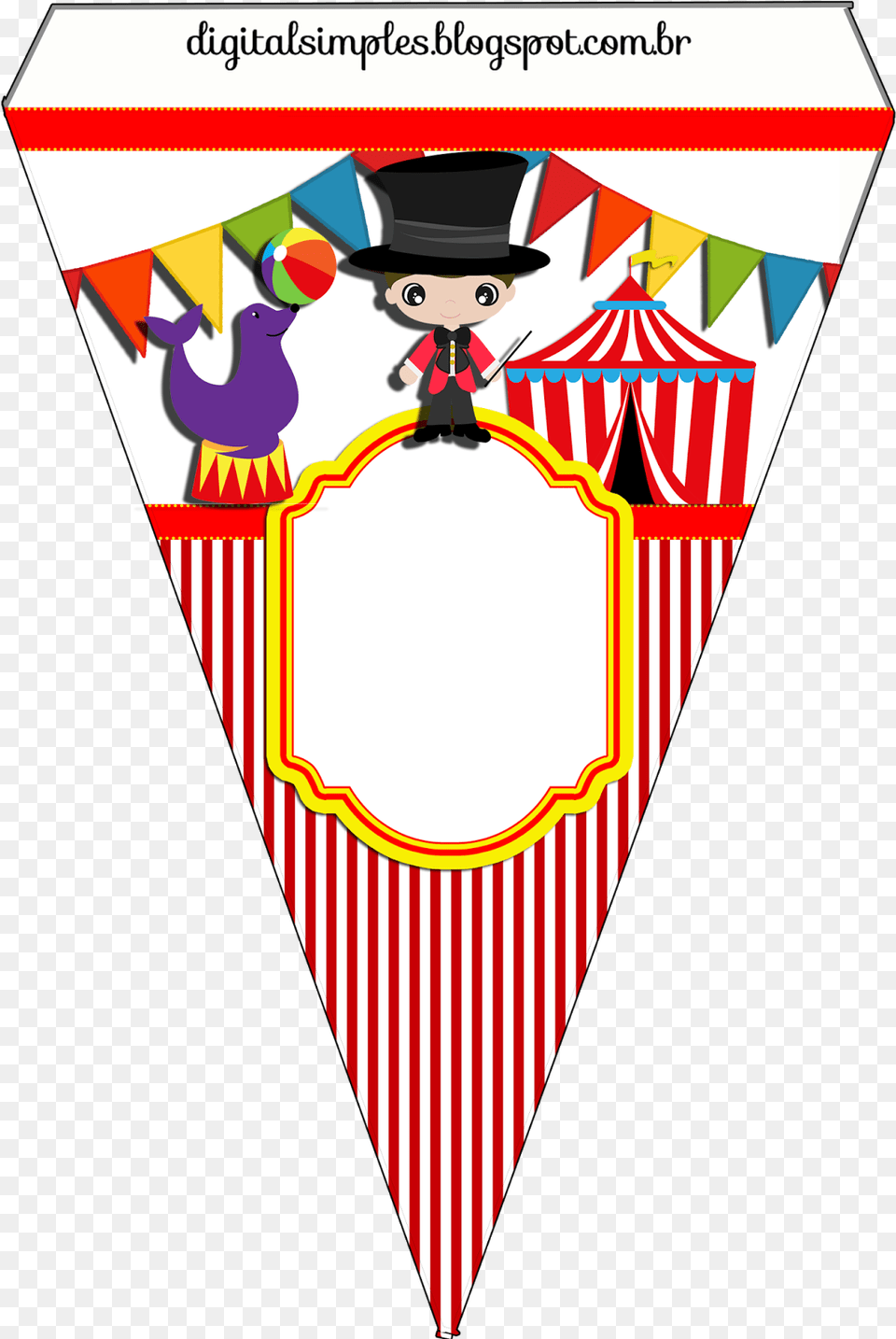 Fiesta Clipart Colourful Bunting Banderines De Circo Para Imprimir, People, Person, Circus, Leisure Activities Free Png Download