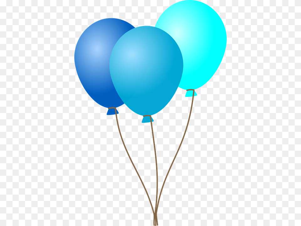 Fiesta De Globos Azul Blue Balloons Clip Art, Balloon Png