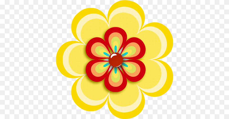 Fiesta Flower Clip Art, Graphics, Dahlia, Floral Design, Pattern Png Image