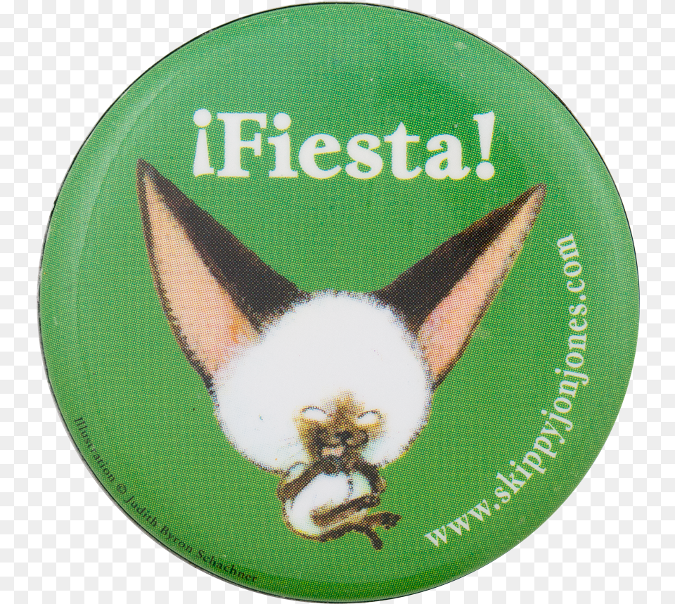 Fiesta Skippy Jon Jones Entertainment Button Museum Siamese, Badge, Logo, Symbol, Animal Free Png Download