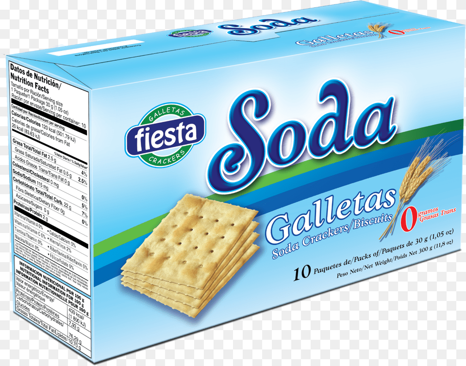 Fiesta Soda 10 3d Galleta Soda Fiesta, Bread, Cracker, Food Free Transparent Png