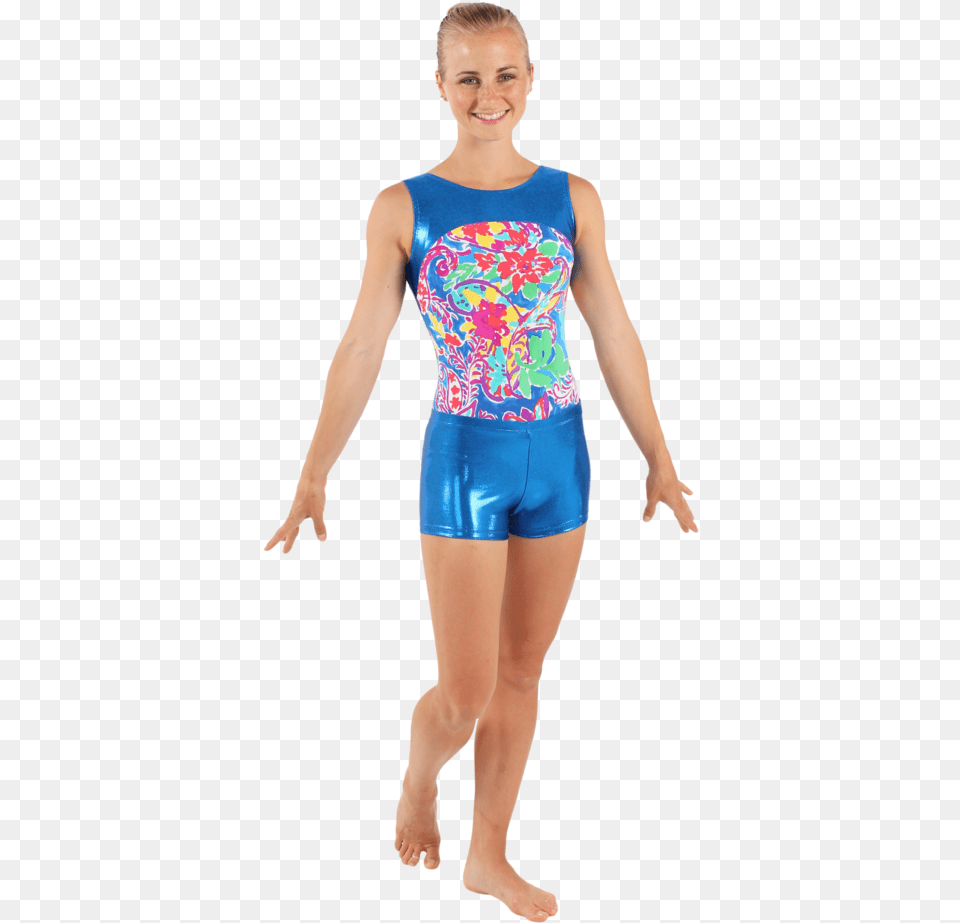 Fiesta Watercolor Tank Leotard Leotard, Adult, Person, Female, Woman Free Png