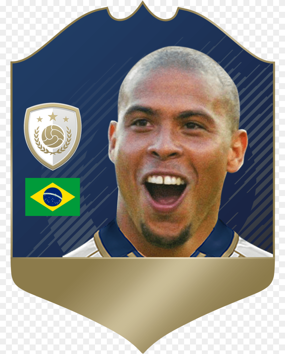 Fifa 18 Icon Card Ronaldo, Badge, Logo, Symbol, Adult Free Transparent Png