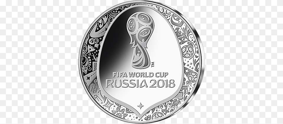 Fifa Commemorative Medal World Cup 2018 Silver Medal, Disk, Logo Free Transparent Png