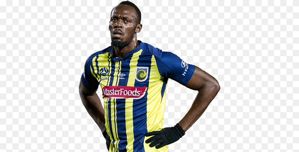 Fifa Ultimate Team Career Usain Bolt Football, Shirt, Clothing, Adult, Person Free Transparent Png