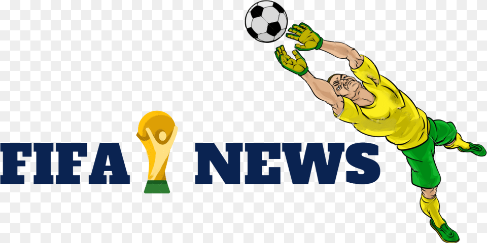 Fifa World Cup News Goalkeeper Cartoon, Person, Kicking, Ball, Soccer Ball Free Transparent Png