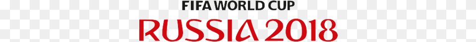 Fifa World Cup Russia 2018 Large Text Logo Fifa World Cup 2018 Free Png