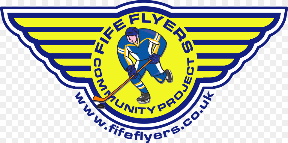 Fife Flyers In The Community, Person, Logo, Clothing, Glove Png