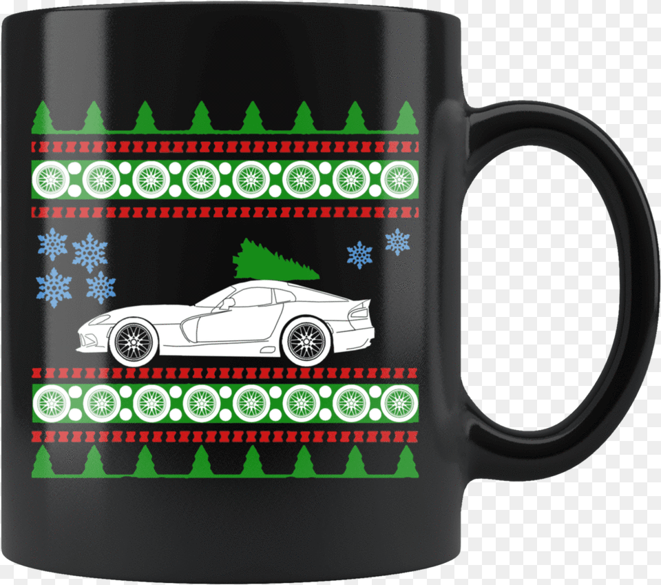 Fifth Generation Dodge Viper Ugly Christmas Sweater Dampd Dm Mugs, Car, Cup, Transportation, Vehicle Free Transparent Png