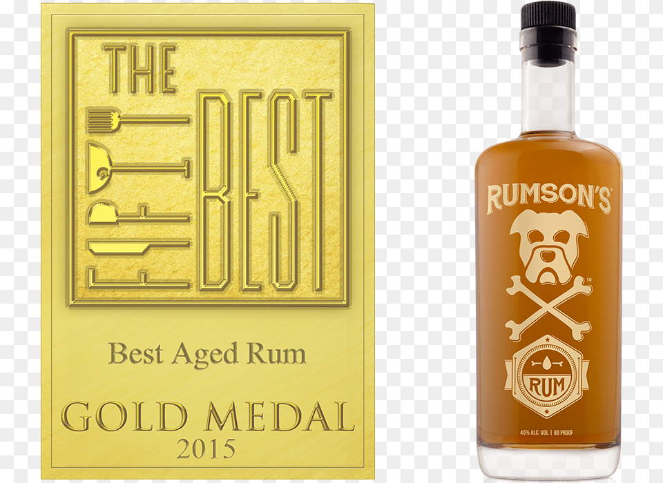 Fifty Best Rum Rumson39s Rum, Alcohol, Beverage, Liquor, Bottle Png