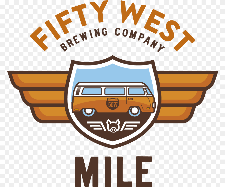 Fifty West Brewing Company Teams With Automotive Decal, Logo, Badge, Symbol, Emblem Png