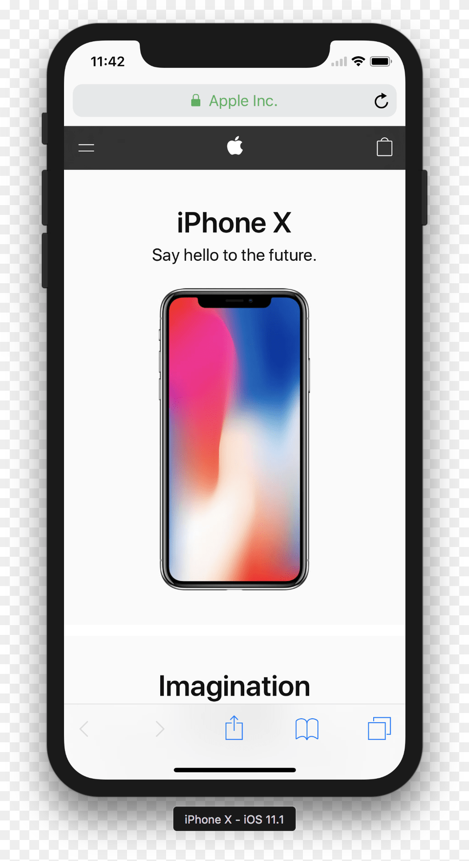Fig 9 Apple Com On Safari Portrait Iphone X, Electronics, Mobile Phone, Phone, Text Png Image