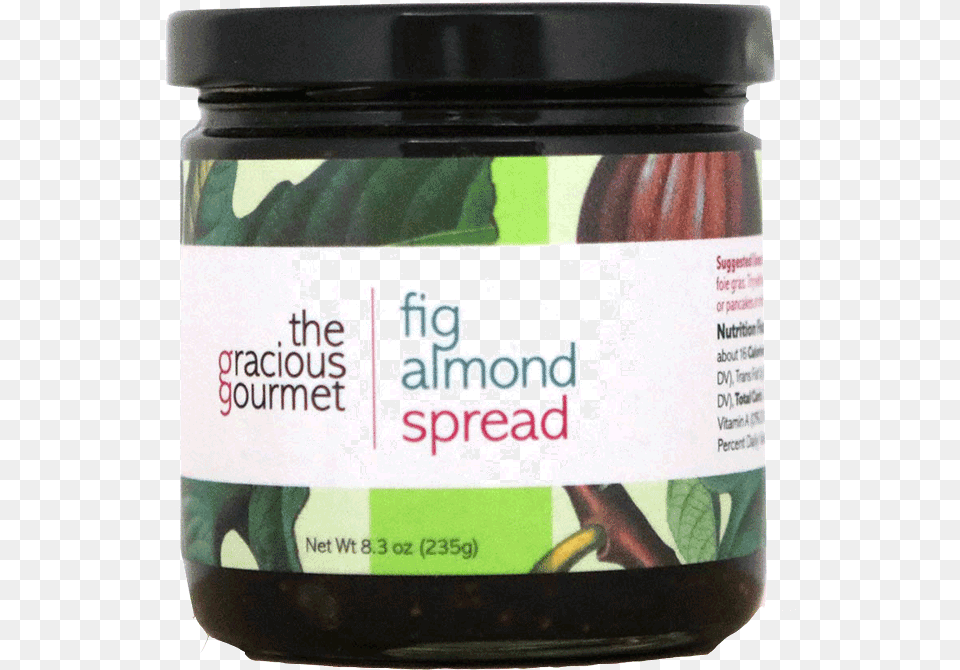 Fig Almond Spread Chocolate Spread, Jar, Food, Relish Png Image
