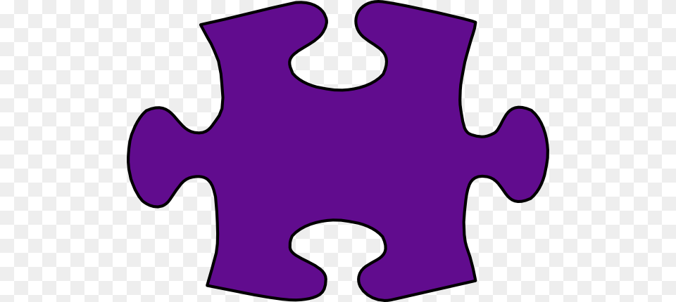 Fig Purple Jigsaw Puzzle Piece Large Clip Art, Game, Jigsaw Puzzle Free Transparent Png