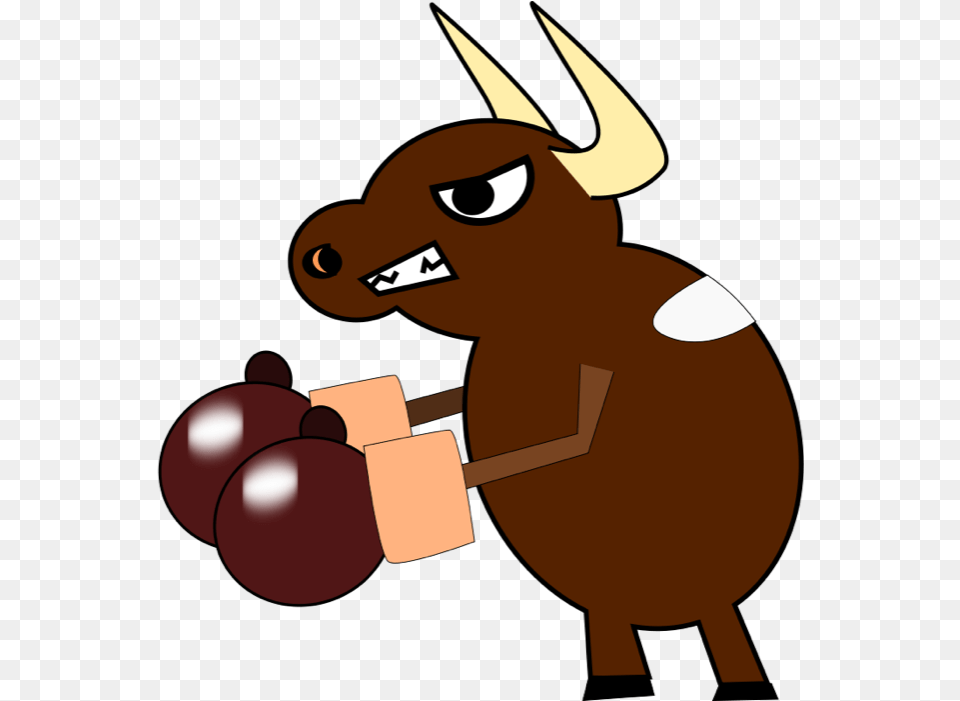 Fight Clipart Cow With Boxing Gloves, Baby, Person, Animal, Mammal Png