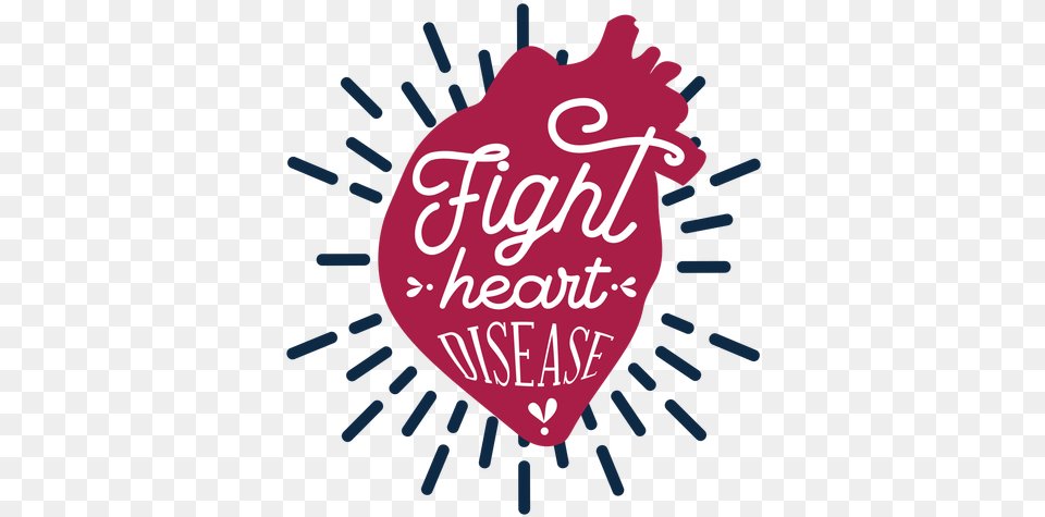 Fight Heart Disease Badge Sticker Transparent Wechat Mini Programs, Dynamite, Weapon Free Png