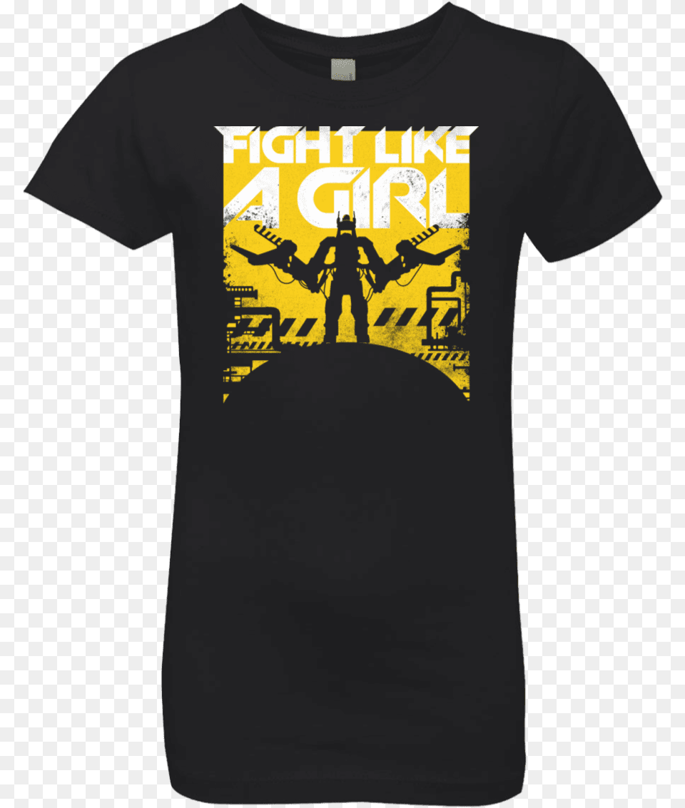 Fight Like A Girl Girls Premium T Shirt Ellen Ripley Power Loader Shirt, Clothing, T-shirt, Adult, Male Free Transparent Png