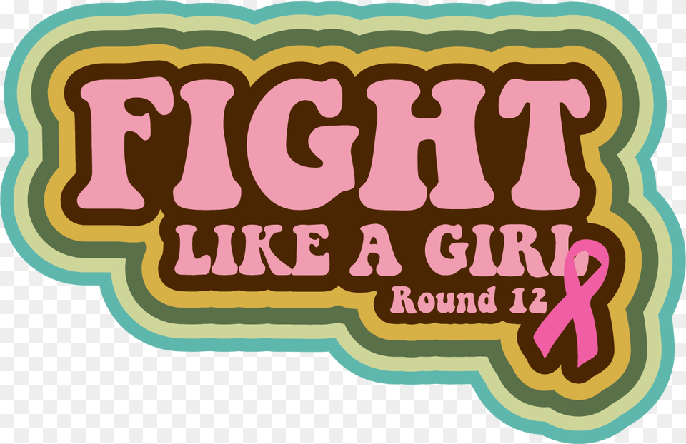 Fight Like A Girl Logo, Sticker, Text Free Png