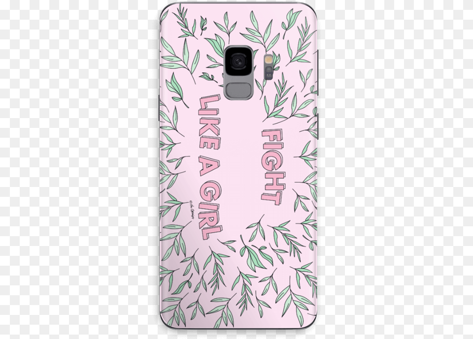 Fight Like A Girl Skin Galaxy S9 Sketch, Electronics, Speaker, Mobile Phone, Phone Free Png Download