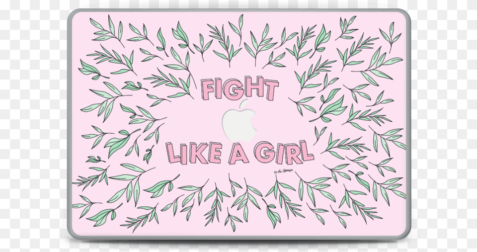 Fight Like A Girl Skin Macbook Pro, Herbal, Herbs, Plant, Art Png