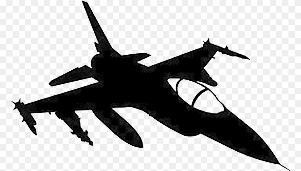 Fighter Aircraft, Silhouette, Airplane, Vehicle, Transportation Png