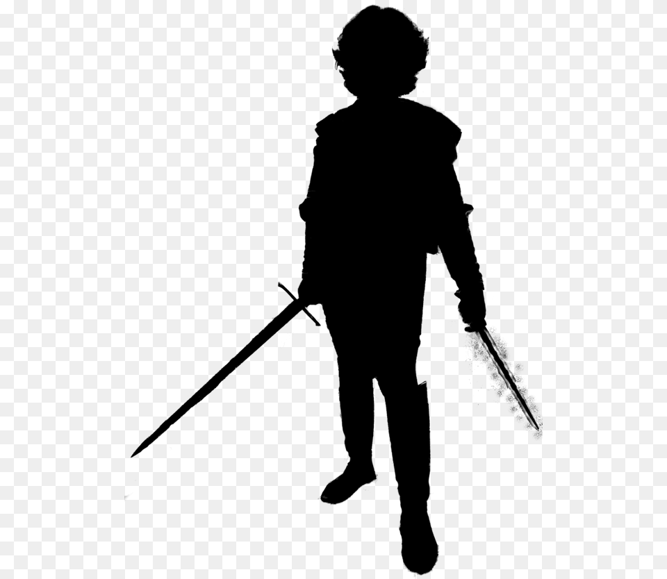 Fighter Mage Silhouette By Qhudspeth Mage Silhouette, Gray Png Image