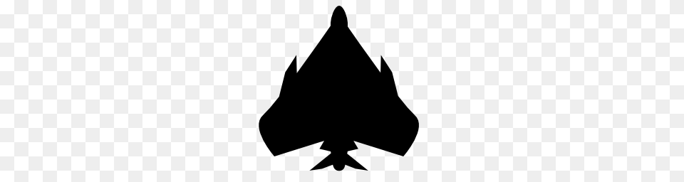 Fighter Plane Bottom View Silhouette Pngicoicns Icon, Animal, Fish, Sea Life, Shark Png Image