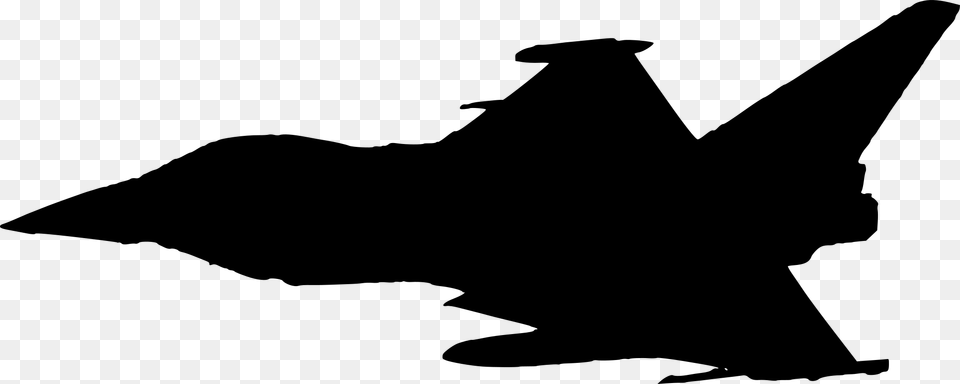 Fighter Plane Silhouette Fighter Plane Clipart, Gray Free Png Download
