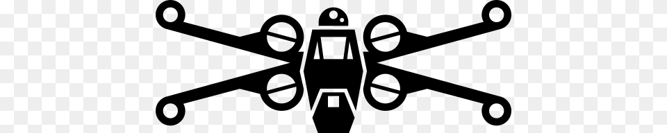Fighter Rebel X Wing Icon, Gray Free Png