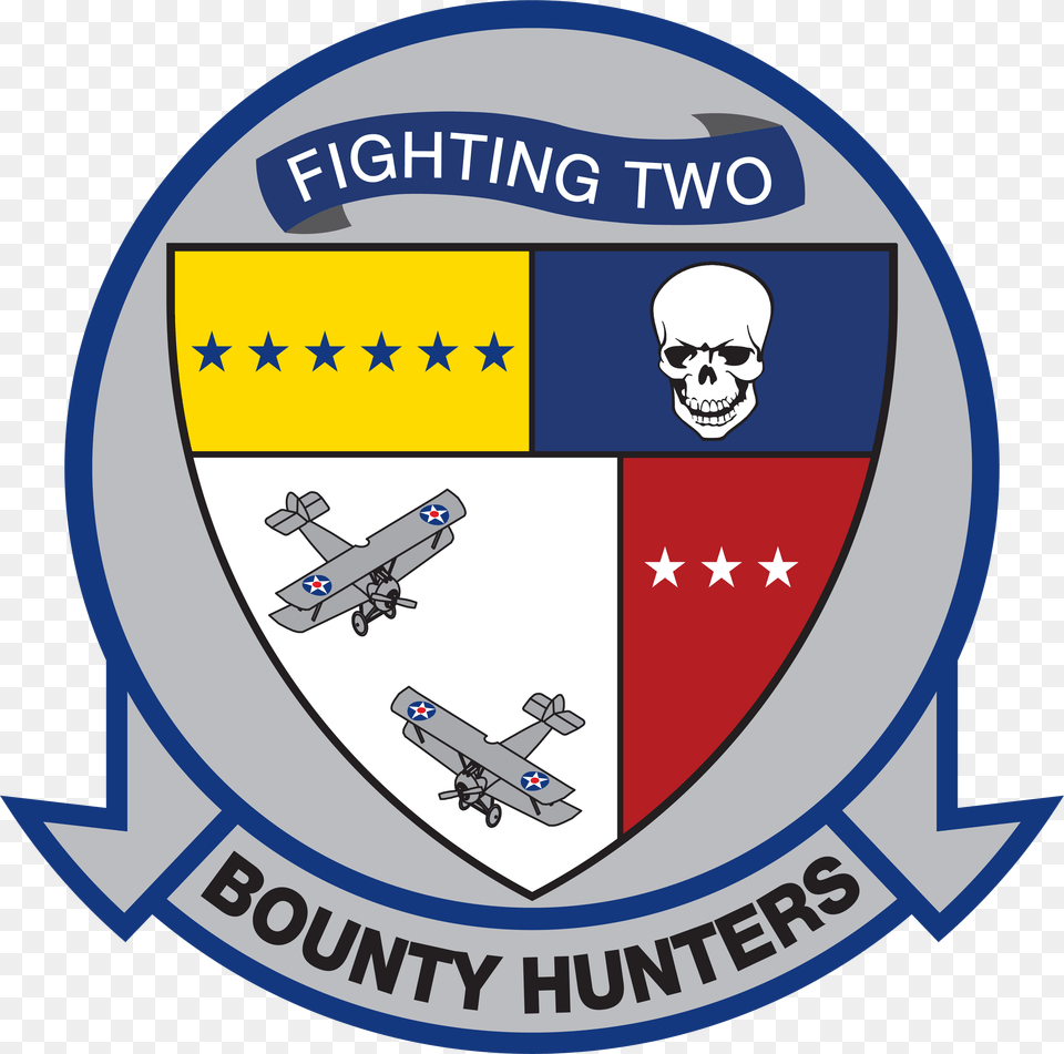 Fighter Squadron 2 Insignia 1973 Vfa 2 Bounty Hunters, Logo, Aircraft, Transportation, Vehicle Png