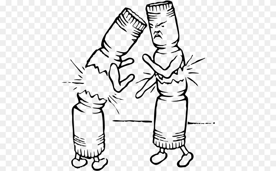 Fighting Crackers Clipart, Gray Free Png Download