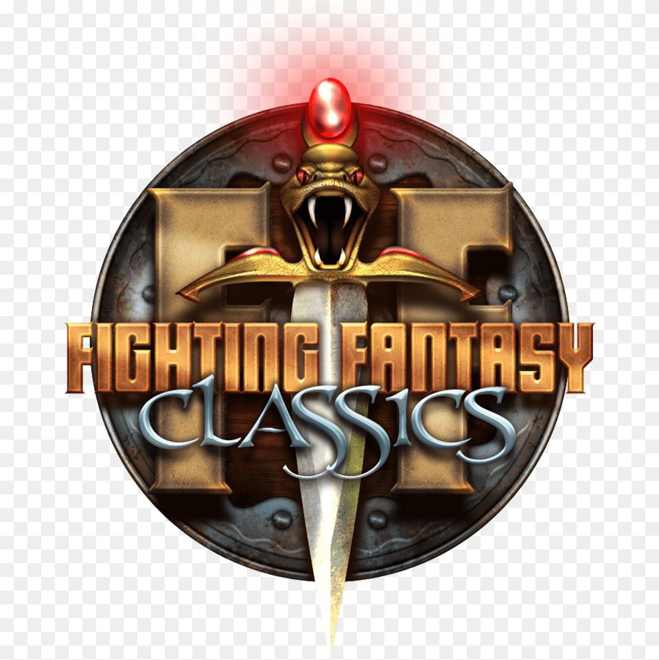 Fighting Fantasy Classics Is An Upcoming Gamebook Collection Emblem, Logo, Blade, Dagger, Knife Free Png