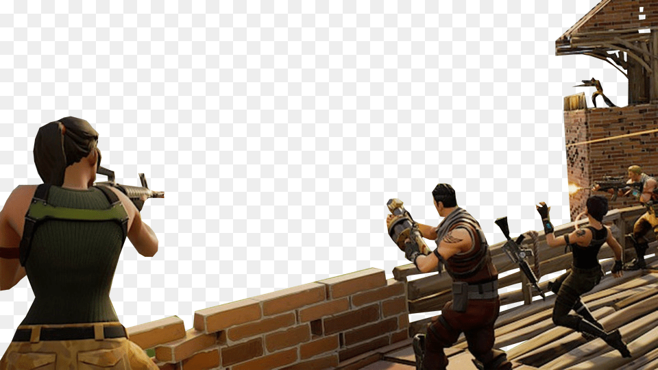 Fighting Fortnite Youtube Thumbnail Template Video Game Fortnite Battle Royale, Adult, Female, Male, Man Free Png Download