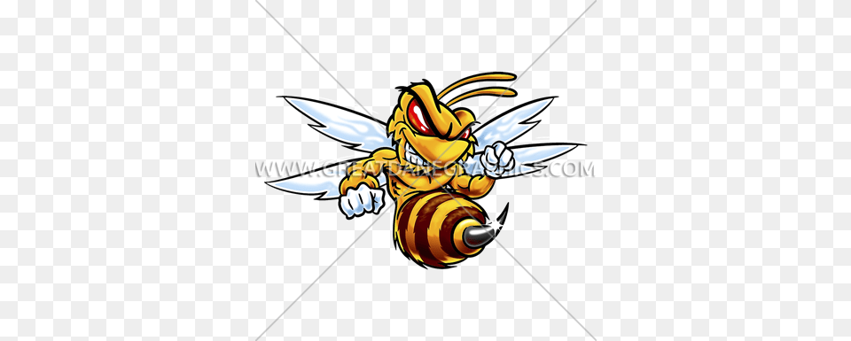 Fighting Hornet Production Ready Artwork For T Shirt Printing, Animal, Bee, Honey Bee, Insect Free Transparent Png