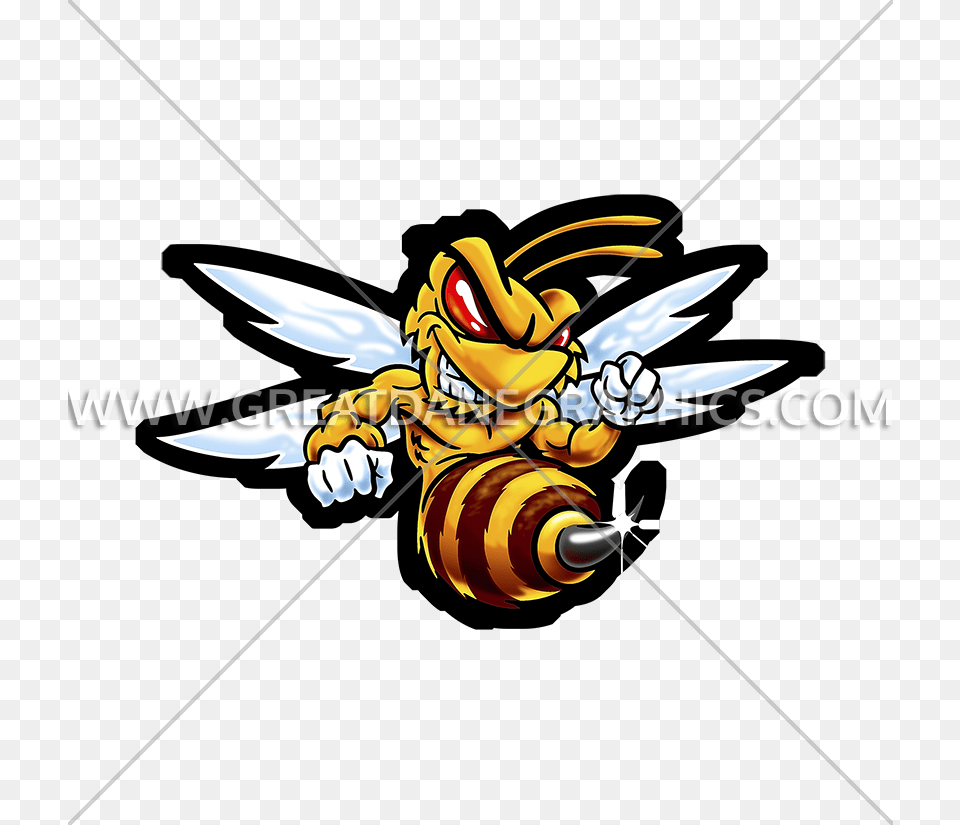 Fighting Hornet Production Ready Artwork For T Shirt Printing, Animal, Invertebrate, Insect, Honey Bee Free Transparent Png
